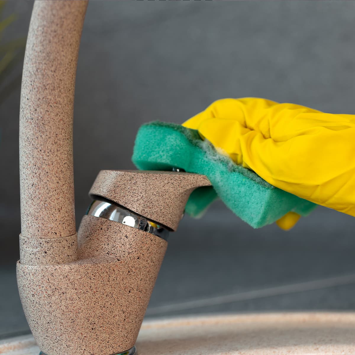 how to clean composite sink