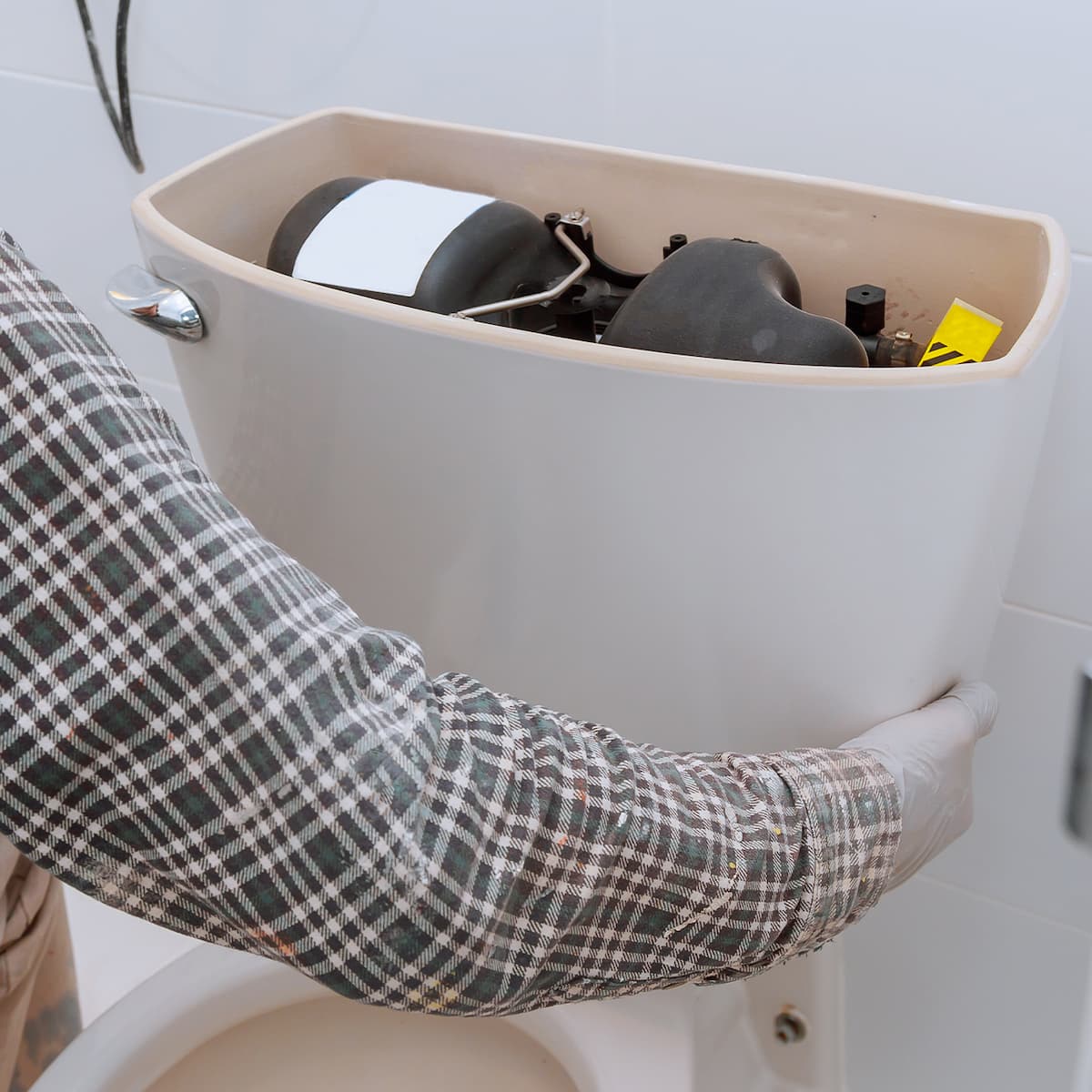 how to clean toilet tank mold