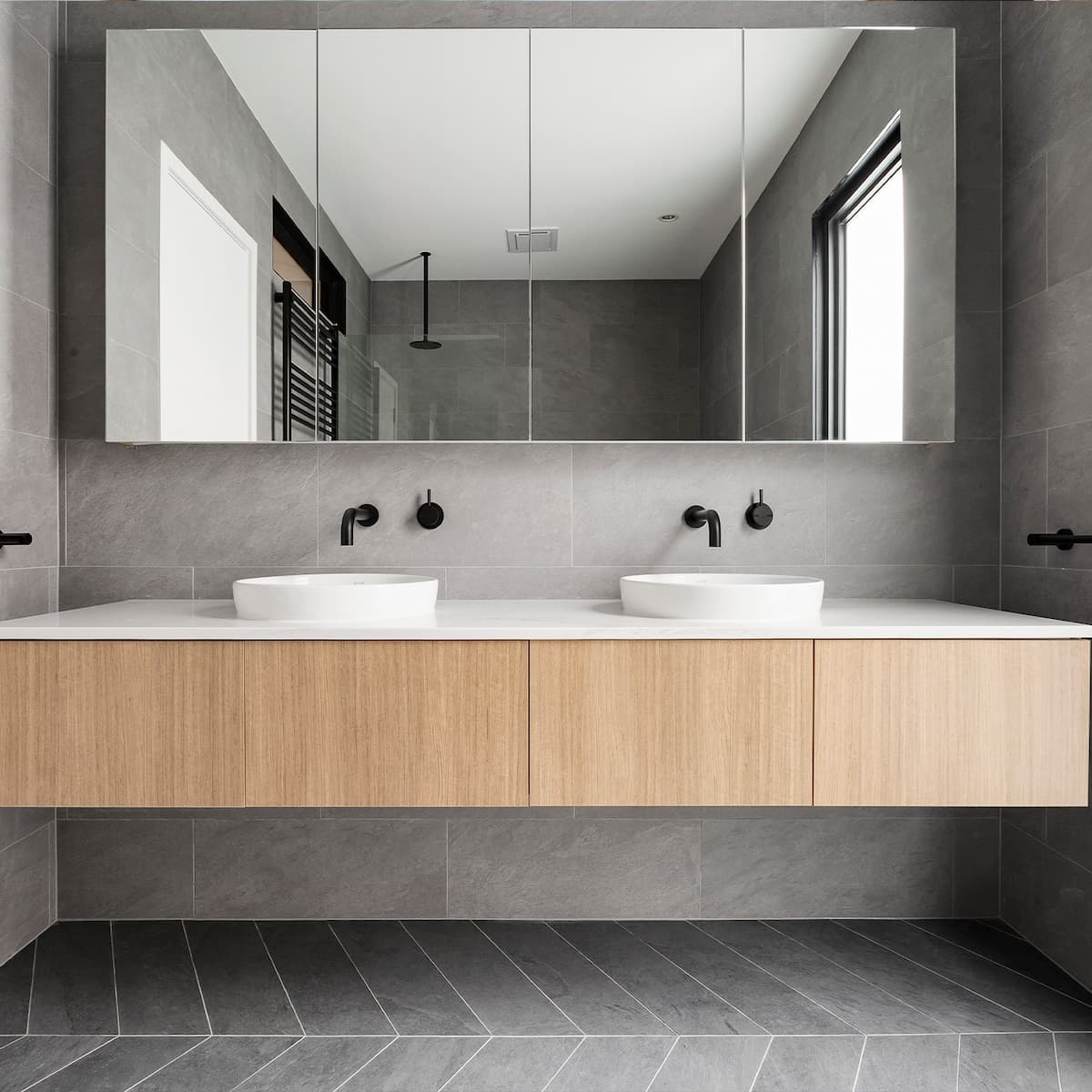 how to rough in a double sink vanity