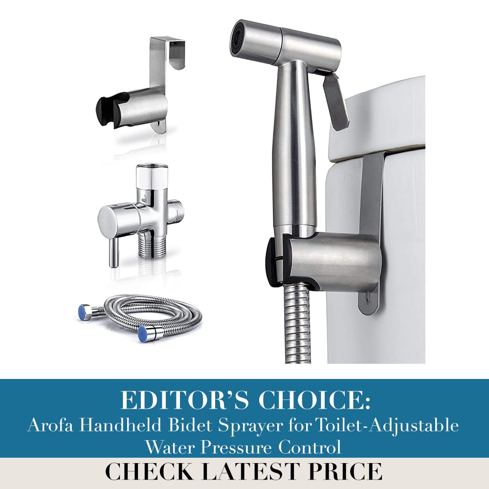 Arofa Handheld Bidet Sprayer for Toilet-Adjustable Water Pressure Control