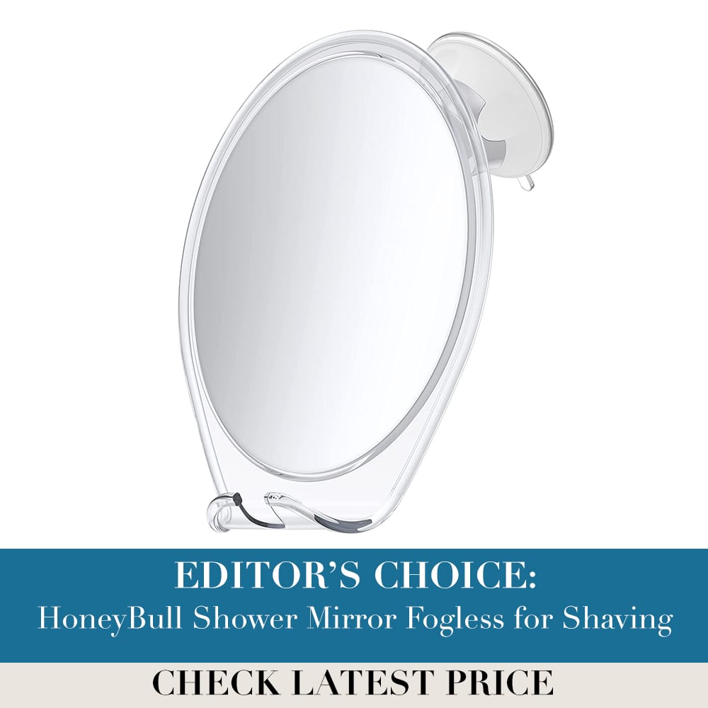 HoneyBull Shower Mirror Fogless for Shaving