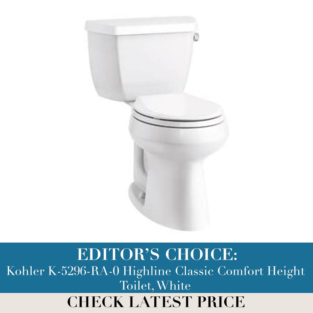 Kohler K-5296-RA-0 Highline Classic Comfort Height Toilet, White