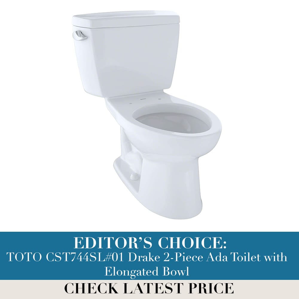 TOTO CST744SL#01 Drake 2-Piece Ada Toilet with Elongated Bowl