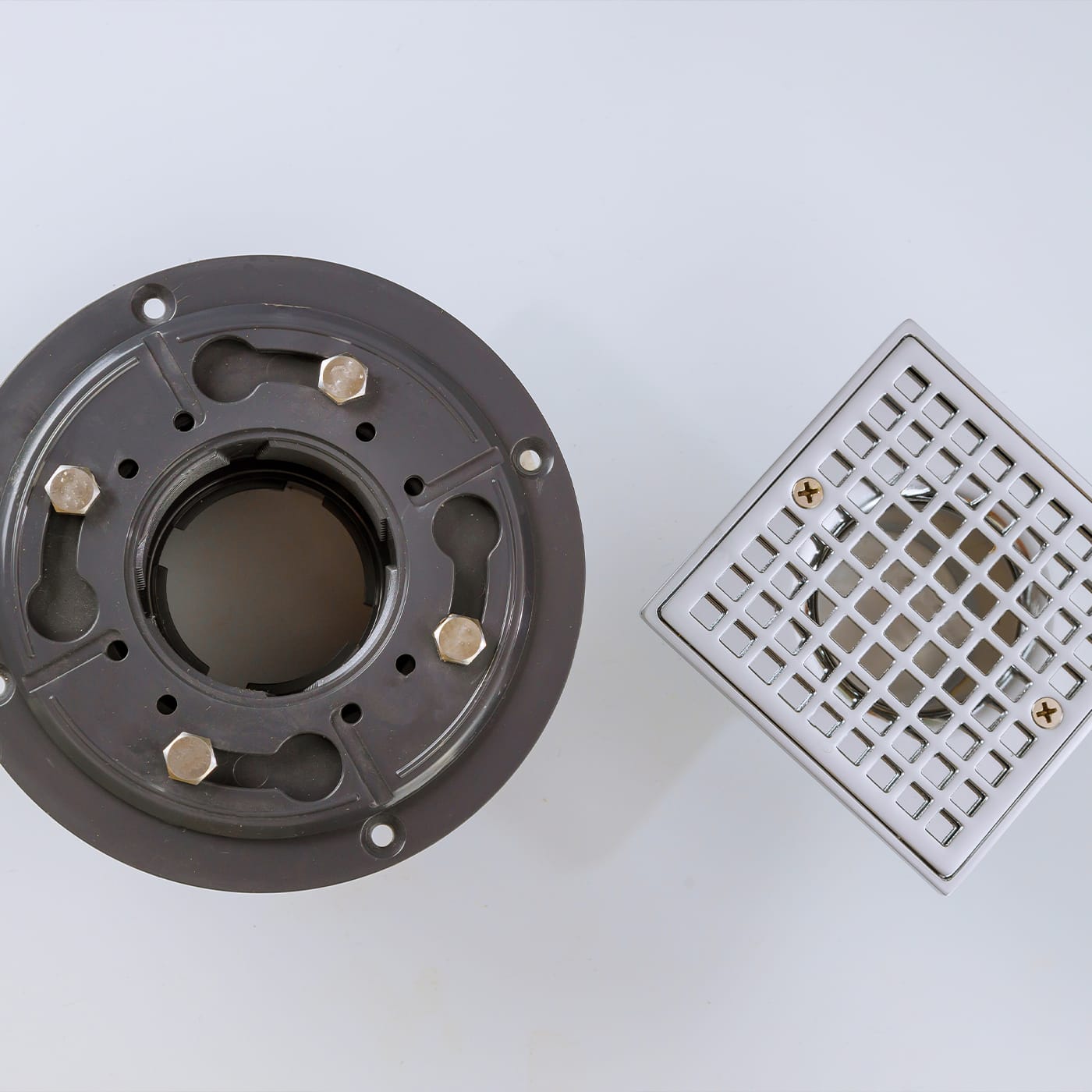 how to install a shower drain in concrete floor