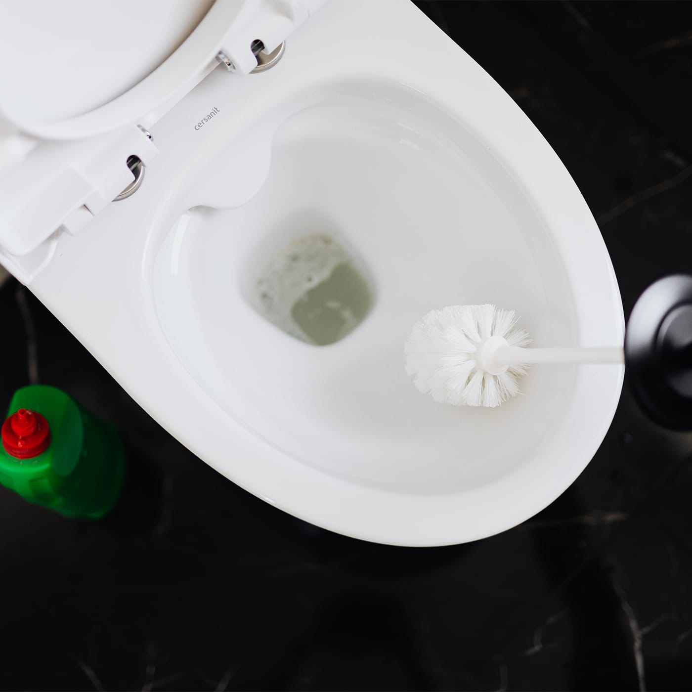 how to remove limescale from toilet below waterline