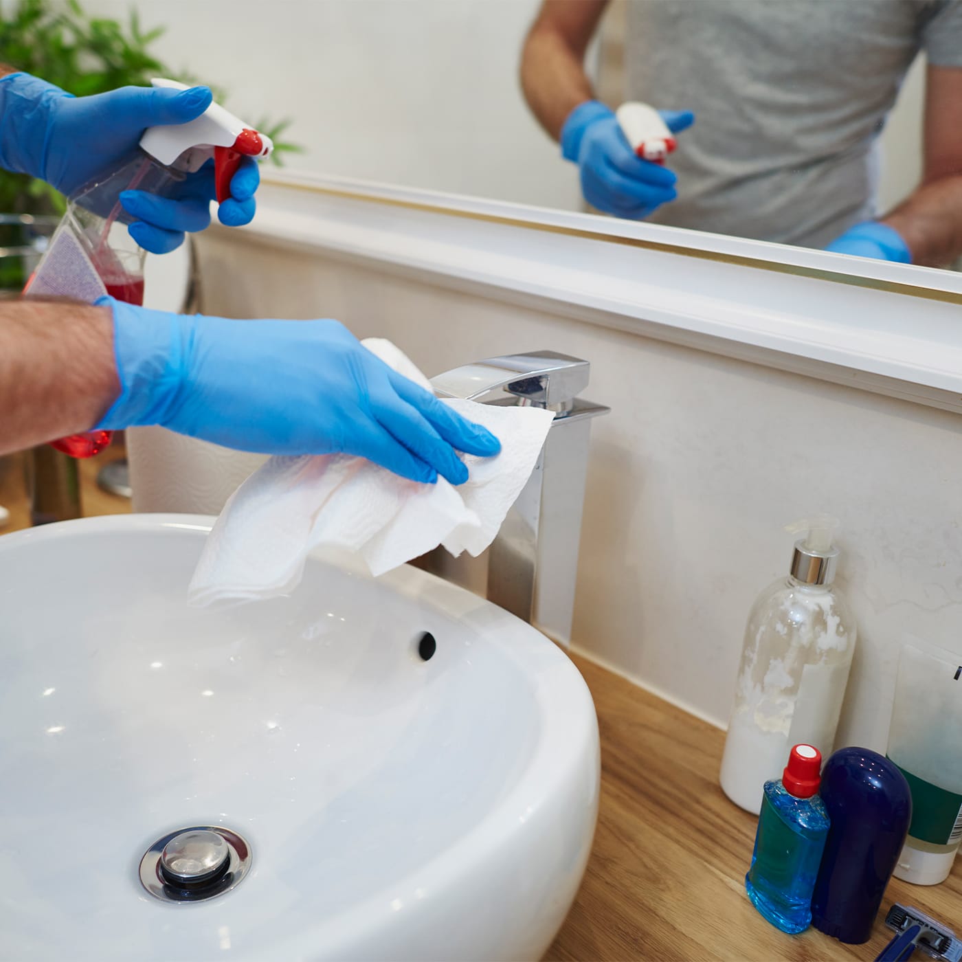 how to clean polished nickel faucets