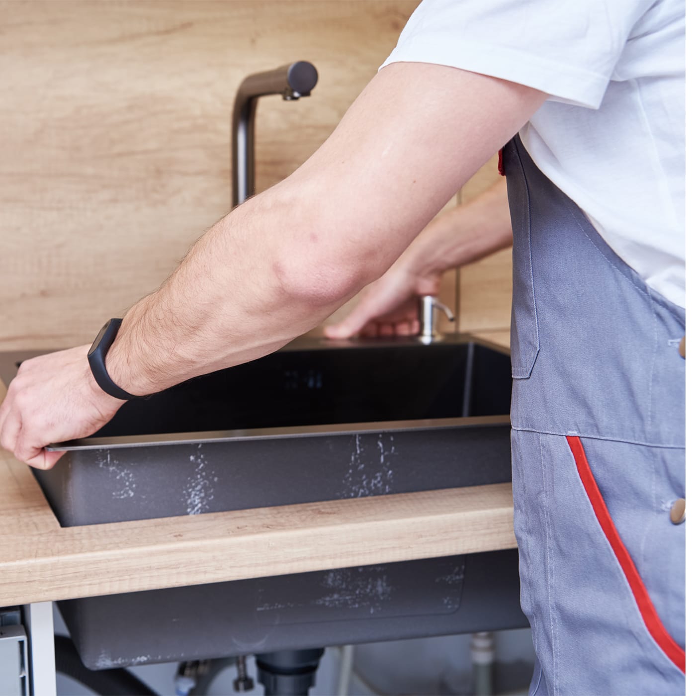 how to install a utility sink next to washer